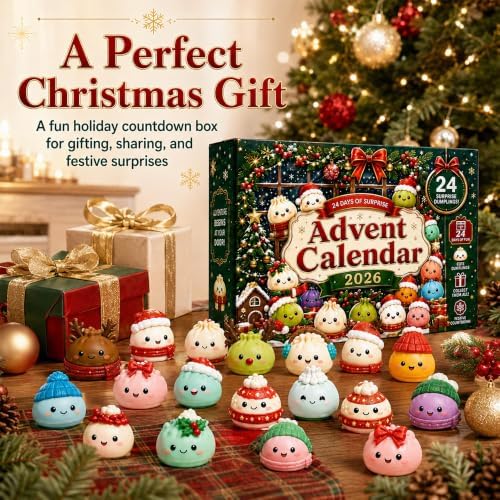 Christmas Halloween Squishies Advent Calendar 2026 Countdown for Adults