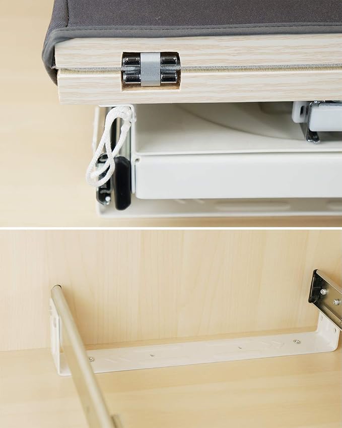SAROSORA Retractable Ironing Board Closet Pull-Out Stow Away in The Cabinet Easy to Install (Navy Blue)