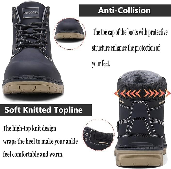 Eagsouni Mens Womens Winter Snow Boots