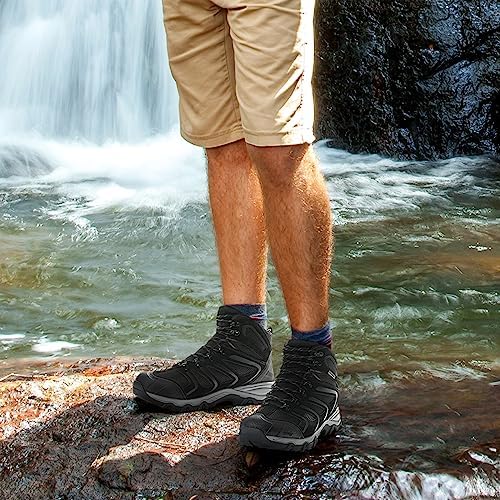 NORTIV 8 Men's Ankle High Waterproof Hiking Boots