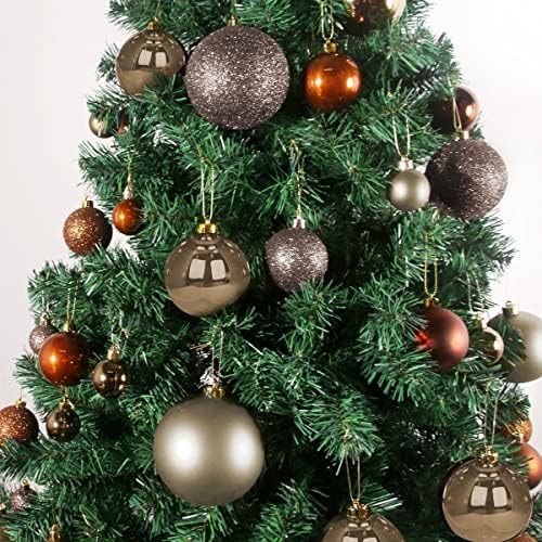 Vintage Copper 3.2" Large Christmas Balls - Christmas Tree Decoration Ornaments Shatterproof Hanging Balls for Birthday Halloween Holiday Wedding Decorations Set of 24pcs