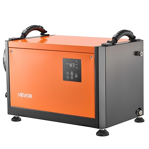 VEVOR 70 Pints Commercial Dehumidifier with Pump, Portable Crawl Space Dehumidifiers for Basement Storage Room Industrial, Auto Defrost/Drainage, Heavy-duty Galvanized Steel, with 2 Drain Hoses