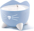Catit PIXI Cat Drinking Fountain, Blue | Cat Water Fountain with Triple Filter and Ergonomic Drinking Options