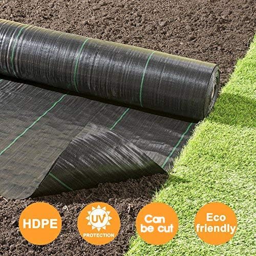 Petgrow Heavy Duty Weed Barrier Landscape Fabric for Outdoor Gardens | Non Woven Weed Blocker Fabric - Garden Landscaping Fabric Roll - Weed Control Fabric in Rolls(4FTx250FT)