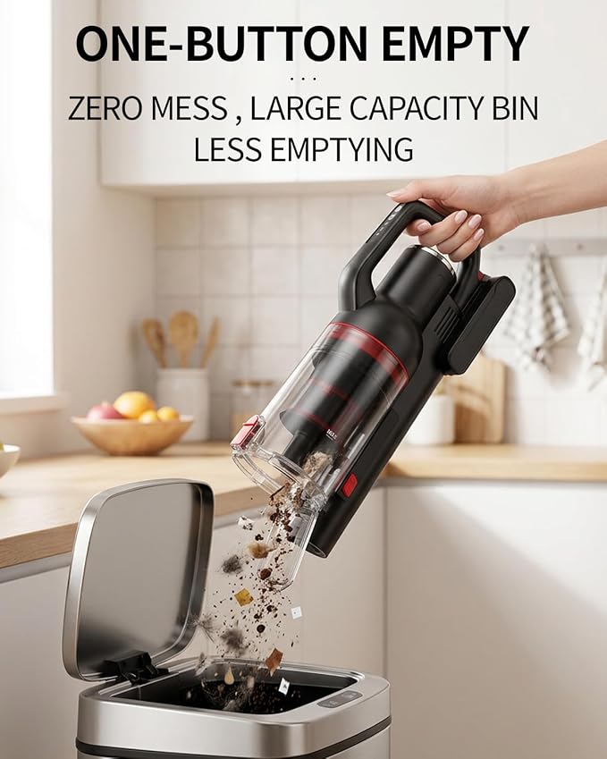 Pet Cordless Stick Vacuum Cleaner, 1L Dust Cup | LED Headlights, Removable Handheld Vac, Crevice Tool | Portable Vacuum for Pet Hair | Carpet & Hard Floors | 50-Min Runtime