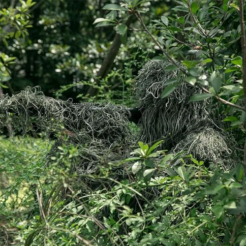 DoCred 5-In-1 Ghillie Suit, 3D Camouflage Hunting Suits