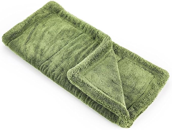 The Rag Company, The Liquid8r M22, Absorbent 70/30 Blend Microfiber Drying Towel for Cars, Trucks, and SUVs, Safe for Detailing, Scratch-Free, Twist Loop, 2200 GSM, 20x20 Inches, Camo