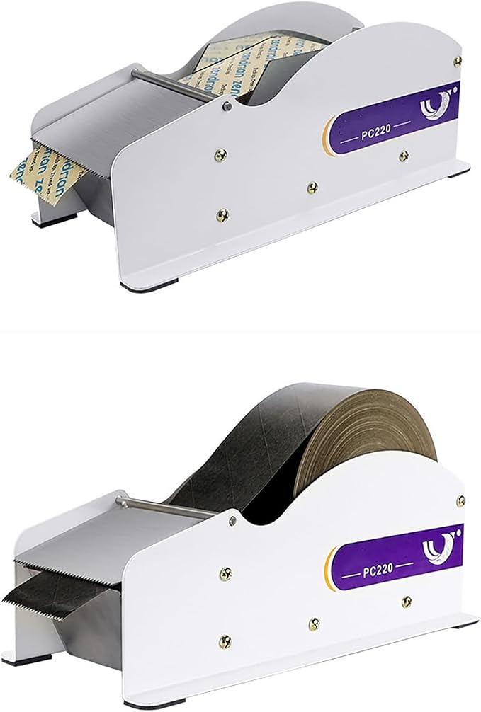Water Activated Tape Dispenser, Stainless Steel Manual Tape Dispenser, Width Adjustable 0.98-3.54", Heavy Duty Kraft Gum Packing Tape Dispenser