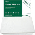 XMarrat Stone Bath Mat, 23.6'' x 15.4'' Super Absorbent Diatomaceous Earth Bath Mat Large, Quick Drying Non-Slip Diatomite Stone Bath Mats for Bathroom, Easy to Clean