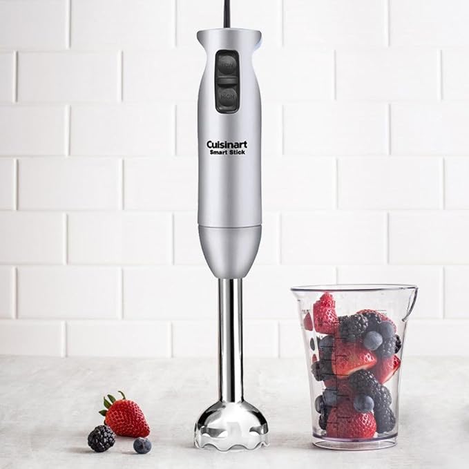 Cuisinart CSB-75BC Smart Stick 200 Watt 2 Speed Hand Blender, Brushed Chrome