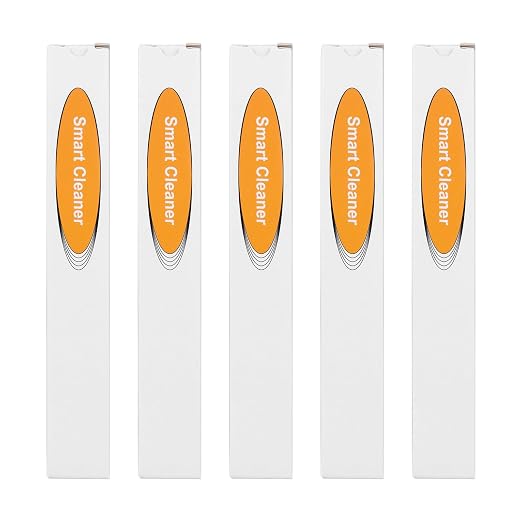 Xunsomten- 5 PCS Fiber Optic Cleaner Pen, LC/MU 1.25mm Ferrules Fiber Cleaning Pen Connector Clean, More Than 800+ Times, Fiber End Face Cleaner Tools, Includes Dust Caps