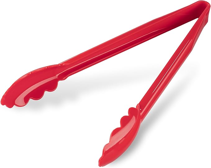 Carlisle FoodService Products 470905 Carly Salad Tong, 9" Utility Tong, 12 Pack
