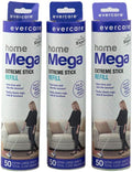 BAIJAC Replacemelt for Evercare Large Surface Mega Lint Roller Refills, 50 Sheets, 3 Pack Rollers