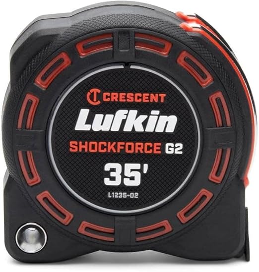 Lufkin 1-3/16" x 35' Shockforce G1 Dual Sided Tape Measure - L1135B