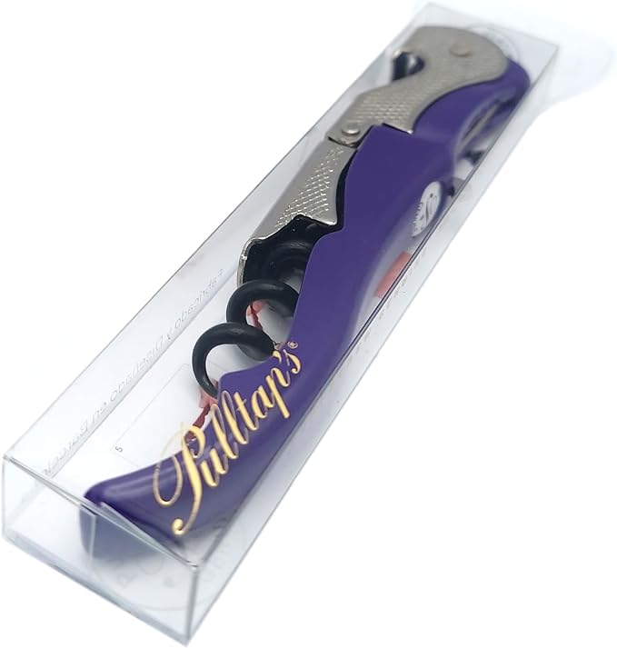Pulltap's Genuine Slider Boss 150 Waiter's Corkscrew – Double-Hinged Wine Key with Sliding Foil Cutter – Patented Design – Made in Spain – Violeta (Violet)