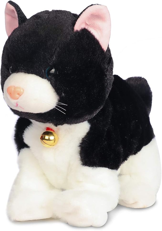 Smalody Interactive Plush Toys, Novelty Sound Control Mechanical Cat Electronic Pets Robot Cat Gift for Children (Black)