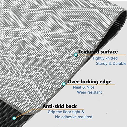 Chair Mat for Hardwood & Tile Floor, 47" x 52" Heavy Duty Office Chair Mat for Rolling Chairs Easy Glide, Anti Slip, Non-Curve, Floor Protector for Home Office