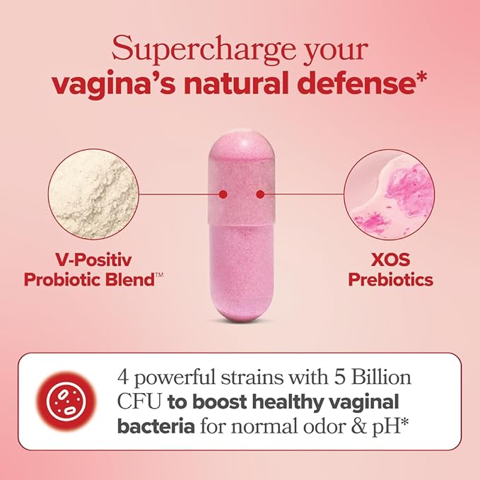 O Positiv URO Vaginal Probiotics for Women pH Balance with Prebiotics & Lactobacillus – Vaginal Health Supplement – Support Healthy Vaginal Odor & Flora, 60 Count (Pack of 1), 1 Month Supply