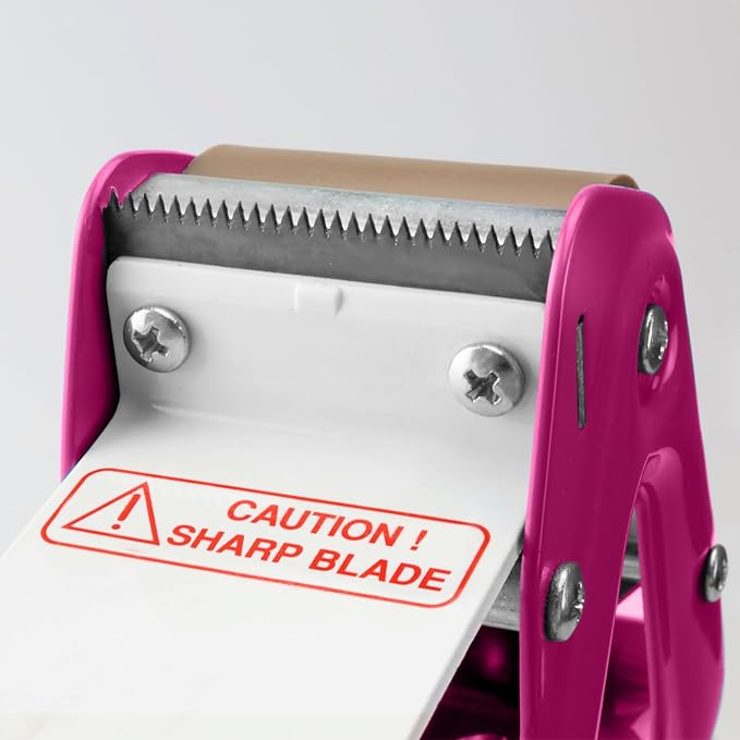 TAPEWELL Heavy Duty Metal Frame Packing Tape Dispenser Gun, 2 inch, Purple | Packing Tape Refills For Dispenser, Shipping Tape For Packing, Moving, Home & Office Use