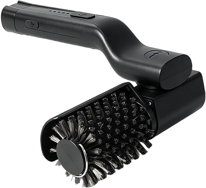 Grill Cleaner, Electric Grill Brush, Cordless BBQ Grill Cleaner with 3 Speed Settings, Adjustable Rotary Head, Reinforced Steel Bristles, for Gas Charcoal Smoker Grates (1 Set)