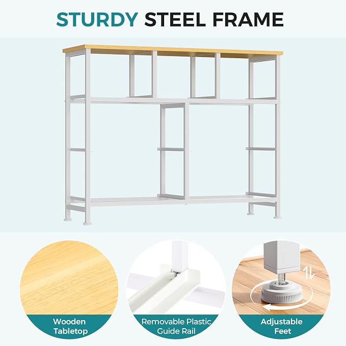 OLIXIS 7 Drawer Dresser for Bedroom, Tall Fabric Storage Tower with Sturdy Steel Frame and Wooden Top, Large Dresser for Living Room Entryway with Easy Pull Fabric Bins,Light Green