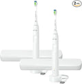 Philips Sonicare Electric Toothbrush with DiamondClean Brush Head 2-Pack Bundle, Rechargeable Electric Tooth Brush with Pressure Sensor, Sonic Electronic Toothbrush, Travel Case, White