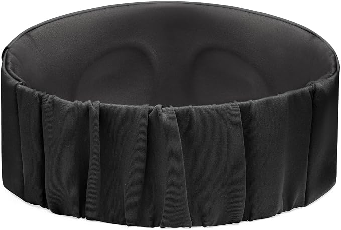 Away Sleep Mask - Premium Thermoregulating Eye Mask for Sleeping & Travel,100% Blackout, Soft, Contoured, Packable, Hidden Earplug Pocket, Jet Black