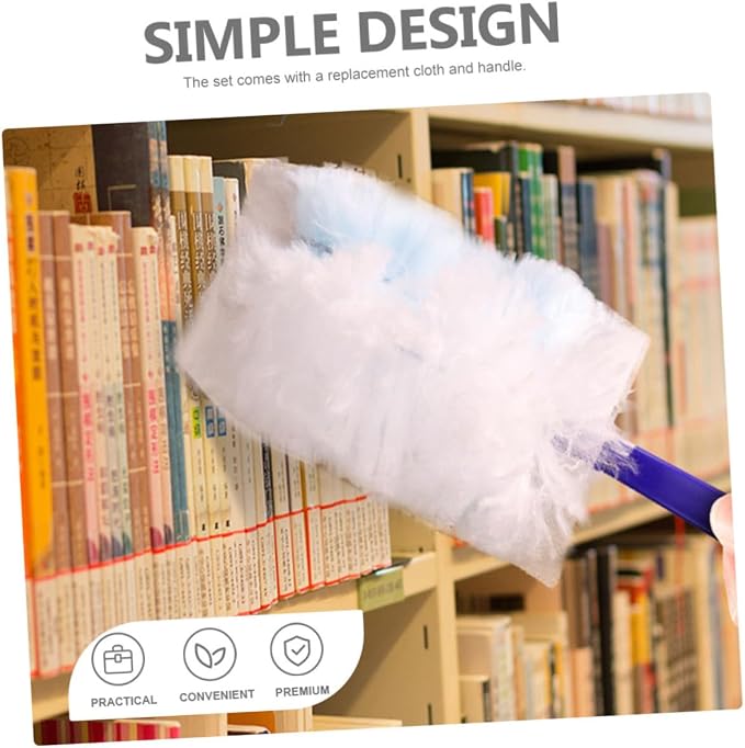 PRETYZOOM 2sets Electrostatic Adsorption Dust Cleaner Dust Remover Brush for Windows Duct Cleaning Tool Home Cleaning Gadget