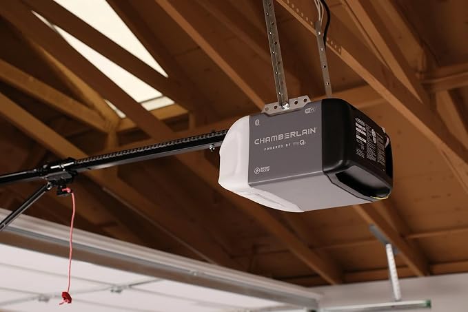 Chamberlain C2212T Smart Wi-Fi Garage Door Opener, 1/2-HP Chain Drive Motor - Quantity 1 , Blue