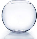 WGV Bowl Glass Vase, Diameter 6", Height 5", Open Width 4", (Multiple Sizes Choices) Clear Bubble Planter Terrarium Fish Bowl for Wedding Event Home Decor, 1 Piece (VBW0006)