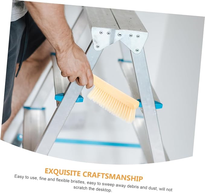 2pcs Wood Handle Brush Multi-Function Cleaning Brushes for Household Ceiling Carpet