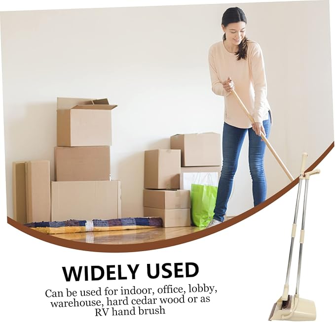 Didiseaon 1set Indoor Broom Dustpan Set Broom Sweeper Dust Pan and Cedar Dustpan Set Home Cleaning Tool