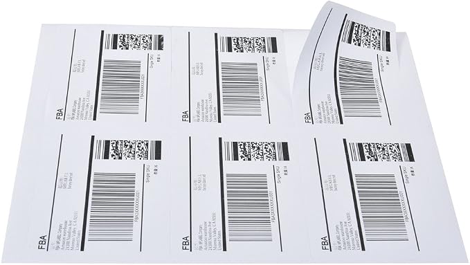 9527 Product 6 up 3-1/3“ x 4” Sticker Labels Shipping Address Labels for Laser & Inkjet Printers, 100 Sheets, Total 600 Labels