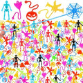 Lenwen 300 Pcs Halloween Stretchy Toy Sticky Hand Toy Bulk, Halloween Style