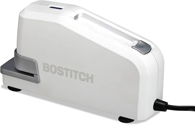 Bostitch Office Impulse 30 Sheet Electric Stapler - Heavy Duty, No-Jam, White (02011)