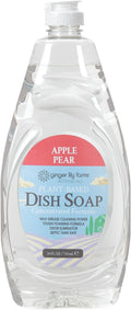 Ginger Lily Farms Botanicals Plant-Based Liquid Dish Soap, Concentrated Formula with Max Grease Cleaning Power, Cruelty-Free, Apple Pear Scent, 24 Fl Oz