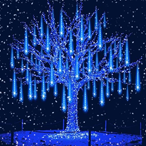 Aukora Christmas Lights Outdoor, UL Certified Blue Meteor Shower Lights