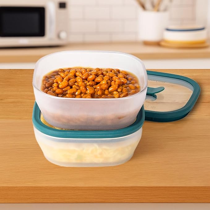 Square Glass Microwave Cookware & Food Storage 2-Pack by Anyday