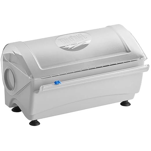 TableCraft RWS12 Rapid Wrap Film Dispenser, 12" White, Crafted from Durable BPA-Free Tritan, Easy to Clean, Quick and Efficient Wrapping Solution, Versatile for Kitchen or Catering Use, Compact Design