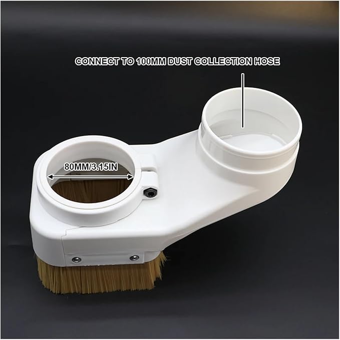 CNC-Spindle Dust Shoe Collector CNC Spindle Dust Cover Shoe Collector 70MM 75MM 80MM 85MM 90MM 100MM Dust Collector Dust Cover Brush for Spindle Motor(80MM)