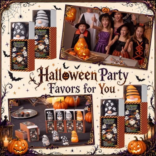24 Sets Halloween Party Favors Cute Gnome Gifts Bulk Basket Stuffers