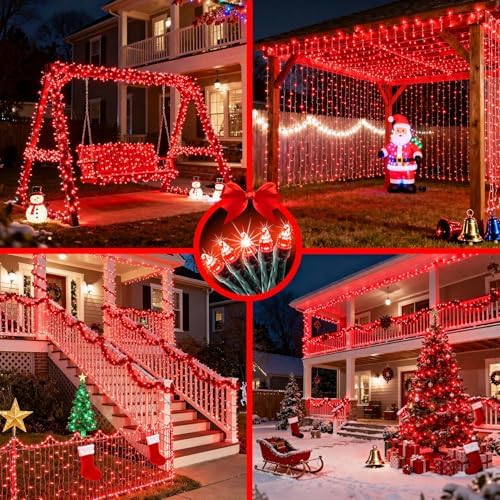 WUXYIYANG 340 LED 90FT Red Valentine Lights, 12 Pro Modes and Timer Memory