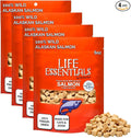 Life Essentials by Cat-Man-Doo | Freeze Dried Salmon Treats | 5oz Bag (4pk) | Freeze-Dried, Premium Wild Caught Salmon, Healthy, Single Ingredient, High Protein, Pet Treats, Food Topper for Cats & Dogs
