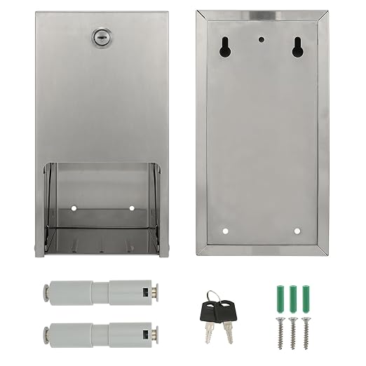 Stardrix 2 Roll Stainless Steel Commercial Toilet Paper Dispenser, Heavy Duty Wall Mount Tissue Holder with Lock for Restroom/Bathroom