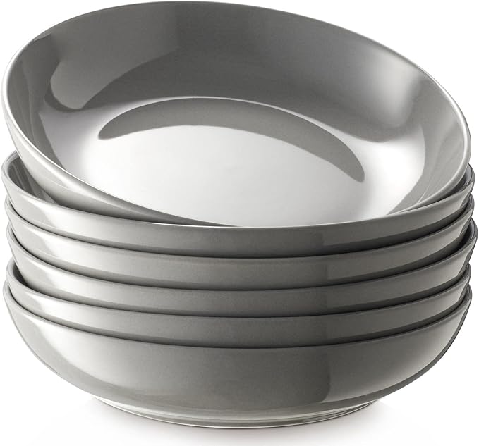 Y YHY Pasta Bowls 30oz, Large Grey Salad Serving Bowls