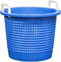 Large, Heavy Duty Fish Baskets, Blue, White Handles, Made in USA