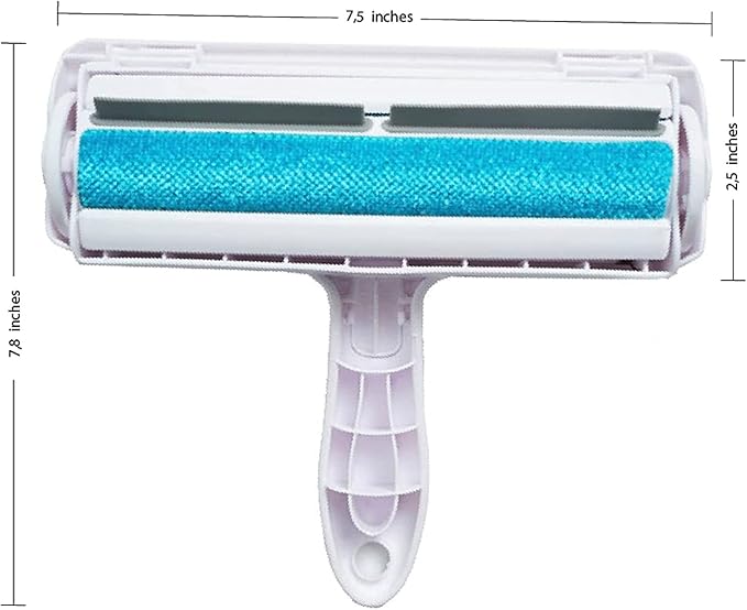Pet Lint Roller for Clothes, Reusable, Easy Cleaning Catches and Removes Fluffs and Cats Or Dogs Hair from Furniture, Carpets, Clothes, Car Seats and Almost Every Surface