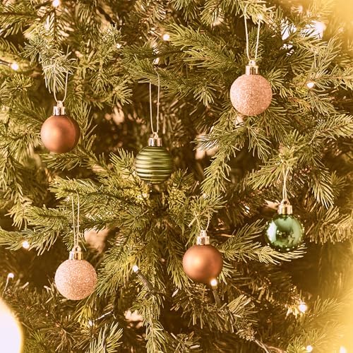 Valery Madelyn Small Christmas Tree Decorations Ball Ornaments 24ct 1.57"