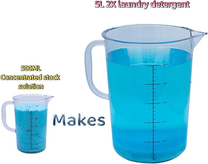 20X Concentrated Laundry Detergent Refill for Home Use, Makes 2.6 Gallons (300 Loads) – Powerful Stain Removal, HE Compatible, Great Value for Families