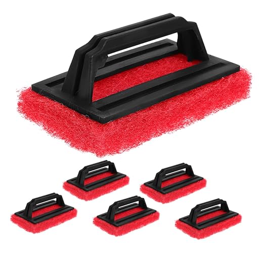 Mobestech 24pcs Ink Removal Cleaning Brush Handheld Scrub Pads for Screen Cleaning Multifunctional Scrub Brush Ergonomic Handle Compact Design for Easy Storage